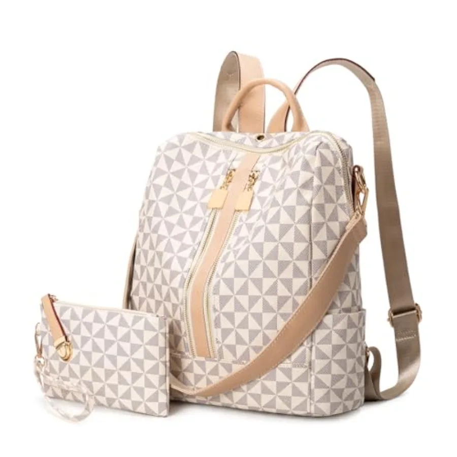Fashion Backpack Purse for Women Designer Convertible Travel Backpack PVC Shoulder Bag with Wallet for Ladies 2psc
Fashion Backpack Purse for Women Designer Convertible Travel Backpack PVC Shoulder Bag with Wallet for Ladies 2psc