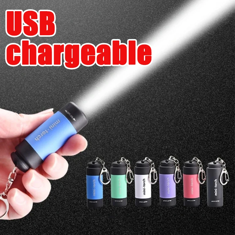 Mini-torch Led Light USB Charging Keychain Flashlight Mini Keychain Pocket Torch Rotary Switch Lamp Waterproof Keychain Light
Mini-torch Led Light USB Charging Keychain Flashlight Mini Keychain Pocket Torch Rotary Switch Lamp Waterproof Keychain Light