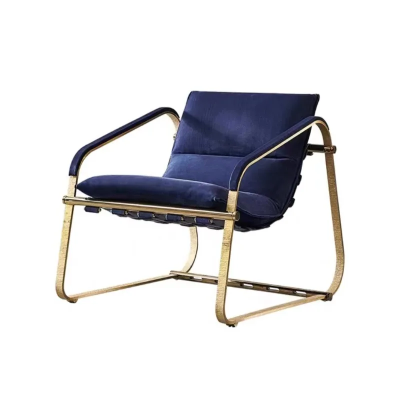 Nordic leisure chair living room light luxury modern minimalist designer stainless steel, home sofa recliner
Nordic leisure chair living room light luxury modern minimalist designer stainless steel, home sofa recliner