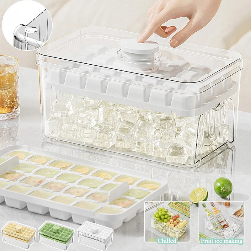 1PC 28/56 Grids Ice Tray Bucket Multifunctional Ice Cube Mold Ice Maker with One-touch To Release Portable Box/Cube Tray 가정용 제빙기 
1PC 28/56 Grids Ice Tray Bucket Multifunctional Ice Cube Mold Ice Maker with One-touch To Release Portable Box/Cube Tray 가정용 제빙기
