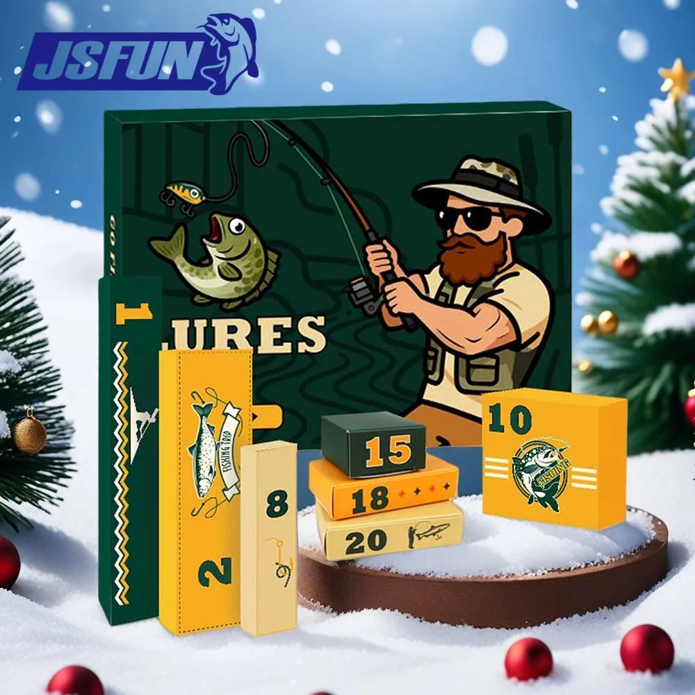 JSFUN, 24 шт., рыболовные снасти, приключенческие забавные праздничные аксессуары для рыбы, комплект рыболовных приманок, рождественский календарь для взрослых, рыболовников, мальчиков
JSFUN, 24 шт., рыболовные снасти, приключенческие забавные праздничные аксессуары для рыбы, комплект рыболовных приманок, рождественский календарь для взрослых, рыболовников, мальчиков