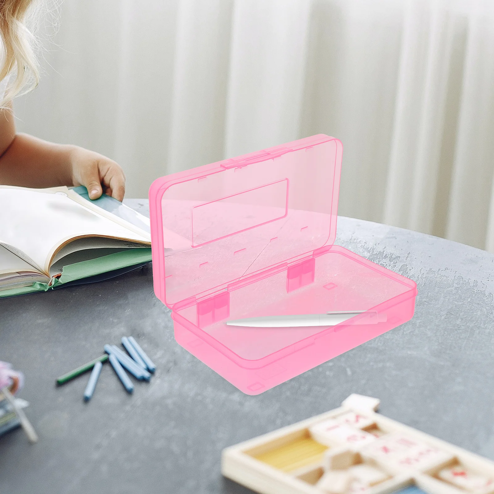 3pcs Plastic Pencil Box 1039 Clear Green Red Yellow Large Capacity Lightweight Practical Student Teacher School Office Use
3pcs Plastic Pencil Box 1039 Clear Green Red Yellow Large Capacity Lightweight Practical Student Teacher School Office Use