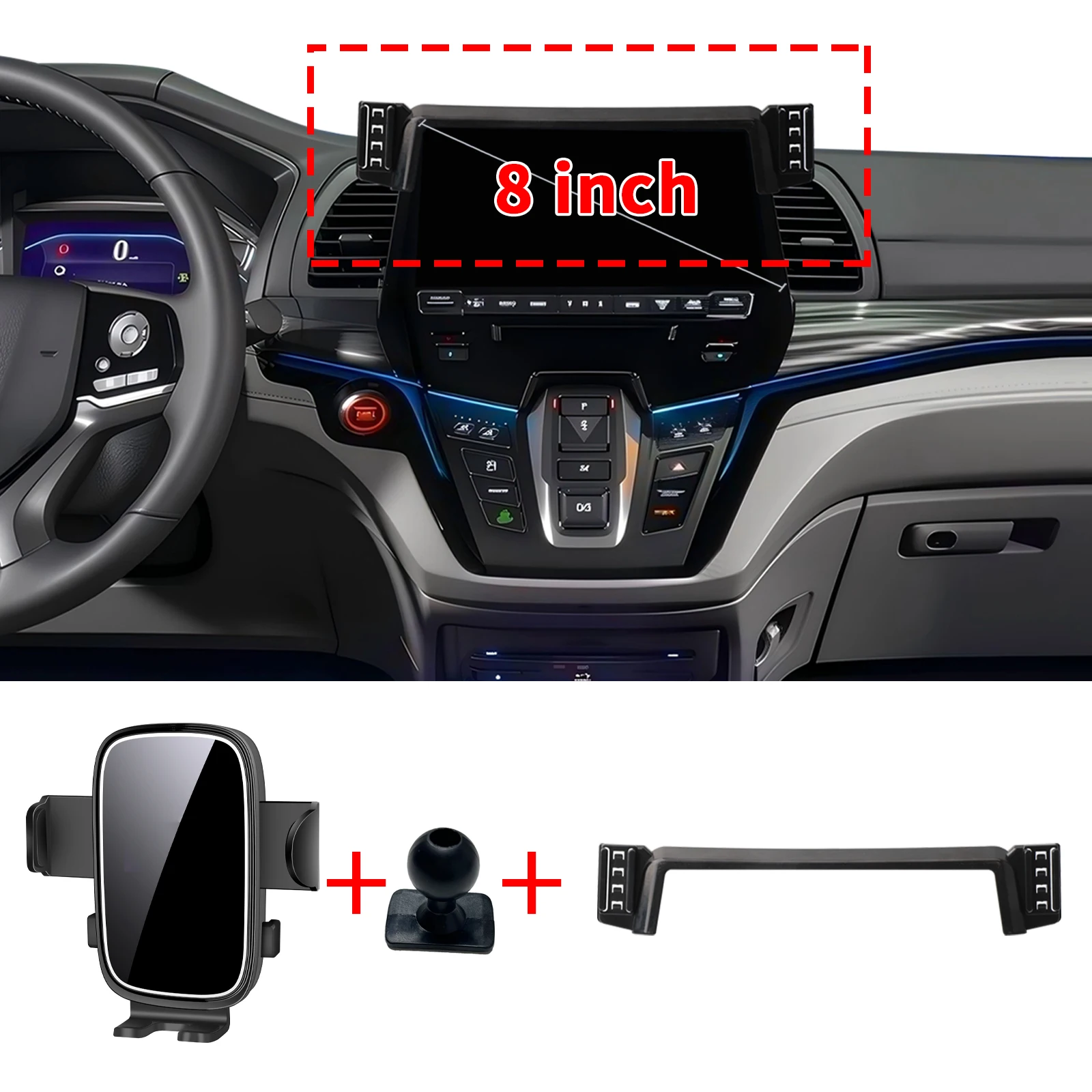 for Honda Odyssey 2018-2022 2023 2024 8inch Specific Dashboard Navigation Phone Holder Mount Design Car accessoires
for Honda Odyssey 2018-2022 2023 2024 8inch Specific Dashboard Navigation Phone Holder Mount Design Car accessoires