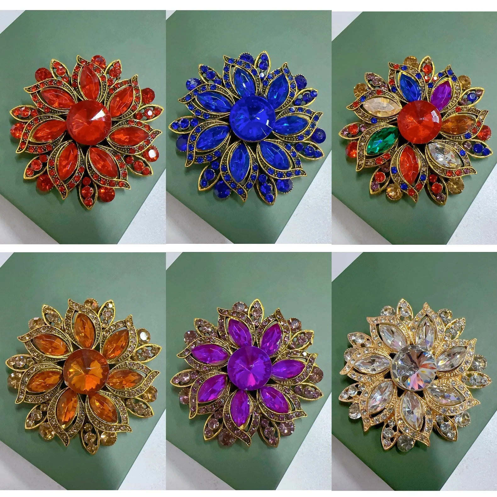 Retro, personalized, fashionable, colorful glass crystal flower brooch, high-end coat accessory, chest for women
Retro, personalized, fashionable, colorful glass crystal flower brooch, high-end coat accessory, chest for women