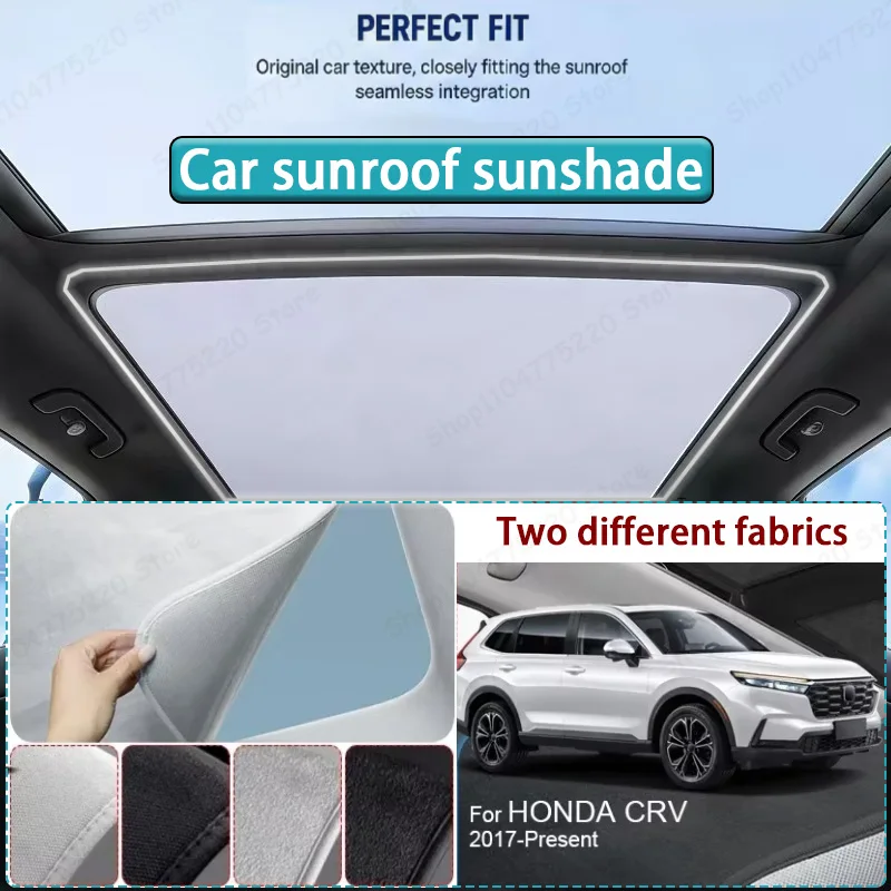 For HONDA CRV 2017-Present Car Sunroof Sunshade Heat Insulation UV Protection Electrostatic Suede Skylight Cover
For HONDA CRV 2017-Present Car Sunroof Sunshade Heat Insulation UV Protection Electrostatic Suede Skylight Cover