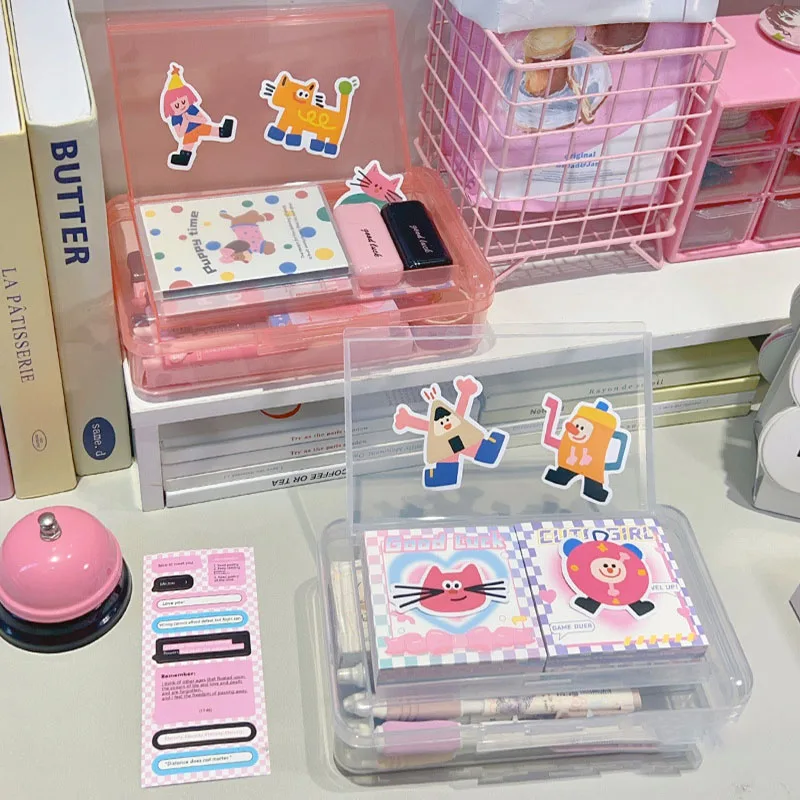 Large Capacity Pencil Case Box PP Material 2-layer Transparent Pencil Box Stackable Office Supplies Storage Organizer Box School
Large Capacity Pencil Case Box PP Material 2-layer Transparent Pencil Box Stackable Office Supplies Storage Organizer Box School