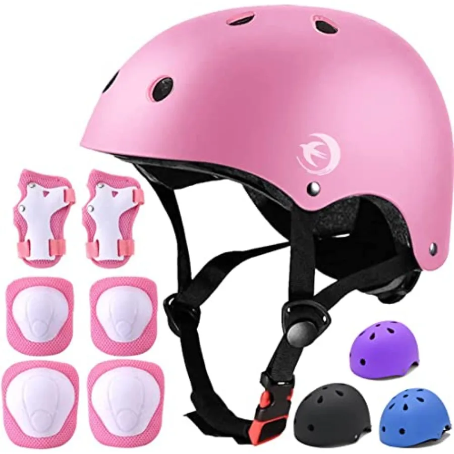 Helmet Set with Knee Pads Elbow Pads Wrist Guards, Adjustable Helmet for Toddler andYouth, 3~14yrs Girl Boy Protective Gear Set
Helmet Set with Knee Pads Elbow Pads Wrist Guards, Adjustable Helmet for Toddler andYouth, 3~14yrs Girl Boy Protective Gear Set