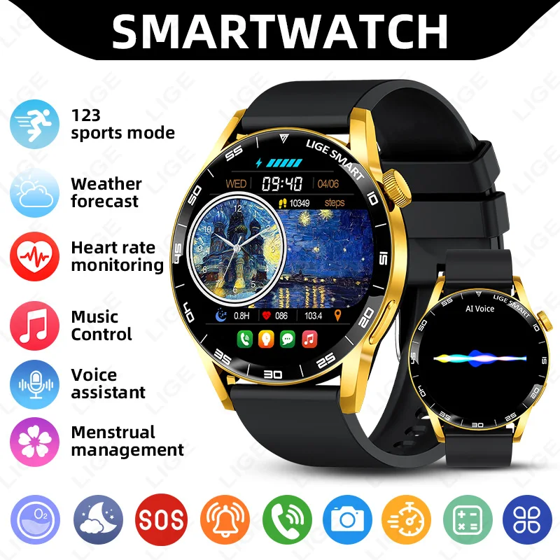 LIGE Smart Watch Fitness Sports Men's IP68 Waterproof Heart Rate Monitor Bluetooth Call Watch Voice Assistant Smartwatches Women
LIGE Smart Watch Fitness Sports Men's IP68 Waterproof Heart Rate Monitor Bluetooth Call Watch Voice Assistant Smartwatches Women
