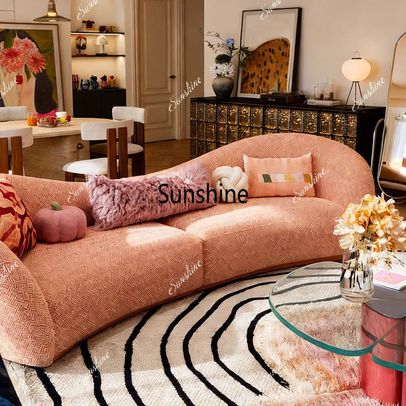 French cream style simple fabric sofa design apartment size living room
French cream style simple fabric sofa design apartment size living room