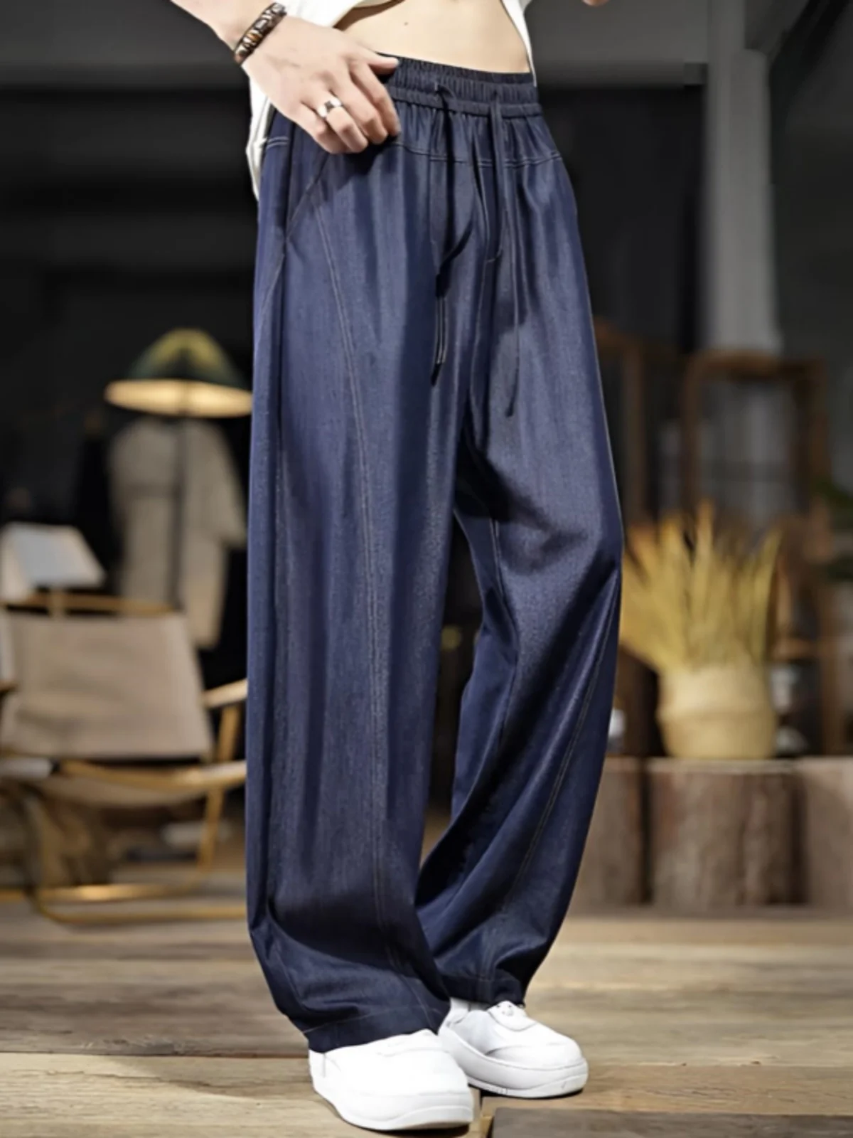 Summer Thin Rellis Casual Loose Straight Leg Jeans Men's Fashionable All-Match Breathable Comfortable Loose Jeans
Summer Thin Rellis Casual Loose Straight Leg Jeans Men's Fashionable All-Match Breathable Comfortable Loose Jeans