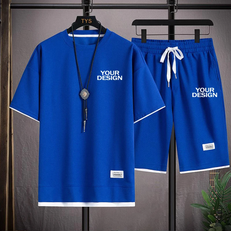 New Waffle Summer Casual T-shirt Shorts Set Men's Sportswear Youth Loose Set
New Waffle Summer Casual T-shirt Shorts Set Men's Sportswear Youth Loose Set