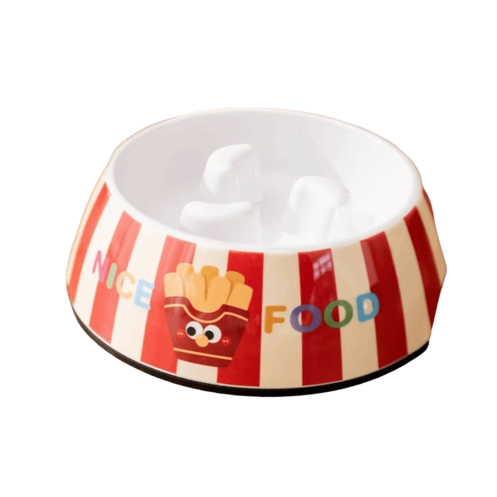 Large Caliber Pet Slow Food Bowl Prevent Overturning Prevent Choking Dog Food Feeder Non Slip Base Cartoon Cat Bowl
Large Caliber Pet Slow Food Bowl Prevent Overturning Prevent Choking Dog Food Feeder Non Slip Base Cartoon Cat Bowl