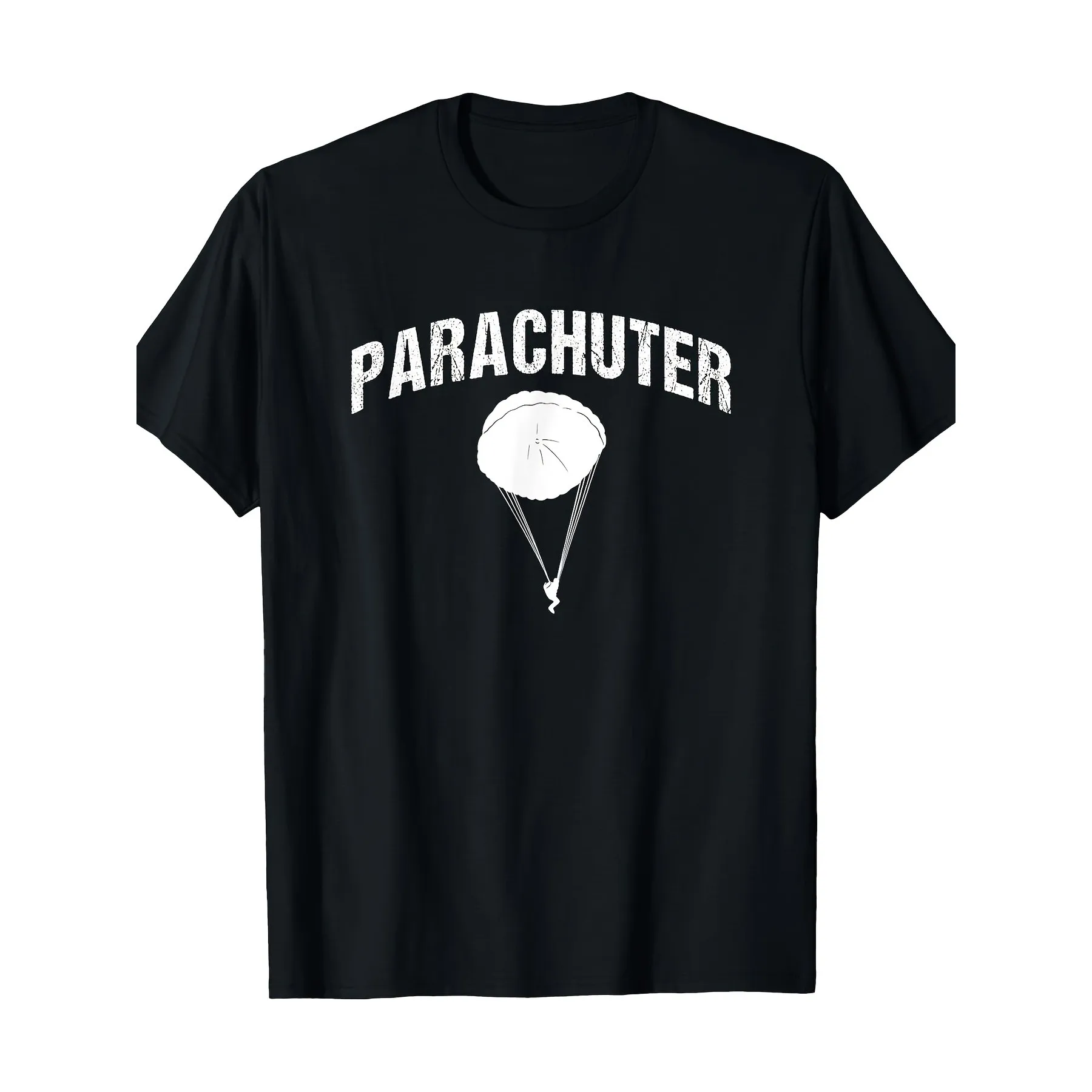 Parachuter Graphic T-Shirt Skydiver Silhouette Short Sleeve Cotton Tee for Daily Wear
Parachuter Graphic T-Shirt Skydiver Silhouette Short Sleeve Cotton Tee for Daily Wear