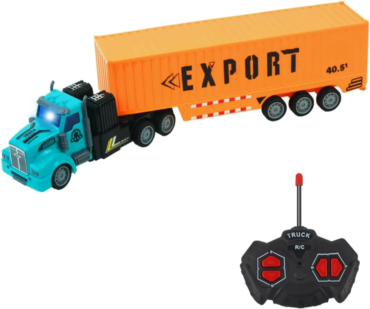 Remote Control Semi Truck with Trailer, 14" 1:48 Trailer Truck Toy, Equipped Gifts for Boys Age 3-8 Year Old-Yellow
Remote Control Semi Truck with Trailer, 14" 1:48 Trailer Truck Toy, Equipped Gifts for Boys Age 3-8 Year Old-Yellow