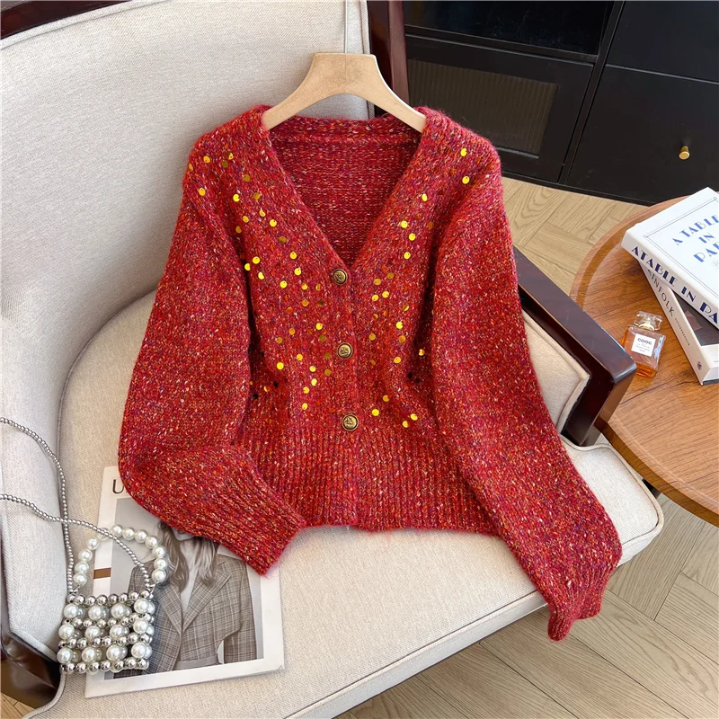 Женский рождественский красный кардиган с v-образным вырезом, свитер с длинными рукавами, роскошный кашемировый свитер, винтажный трикотаж Y2k, одежда 2000-х годов, осень 2025 г.
Женский рождественский красный кардиган с v-образным вырезом, свитер с длинными рукавами, роскошный кашемировый свитер, винтажный трикотаж Y2k, одежда 2000-х годов, осень 2025 г.