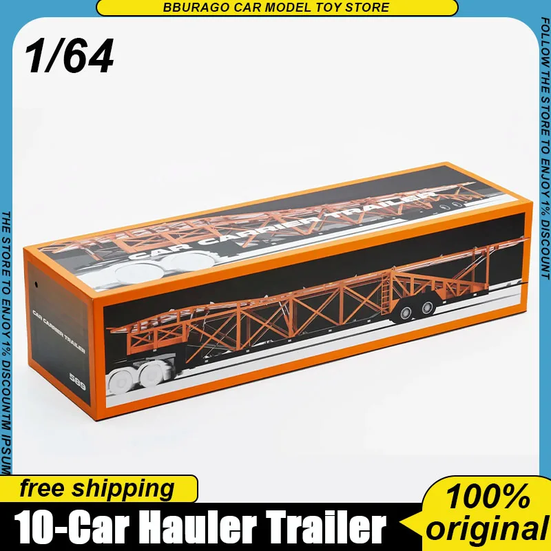 Coming Soon Gcd 1:64 Car Carrier Trailer Diecast Model 10-Car Hauler Double Deck Black & Orange Limited Edition Toys Boy Gifts
Coming Soon Gcd 1:64 Car Carrier Trailer Diecast Model 10-Car Hauler Double Deck Black & Orange Limited Edition Toys Boy Gifts