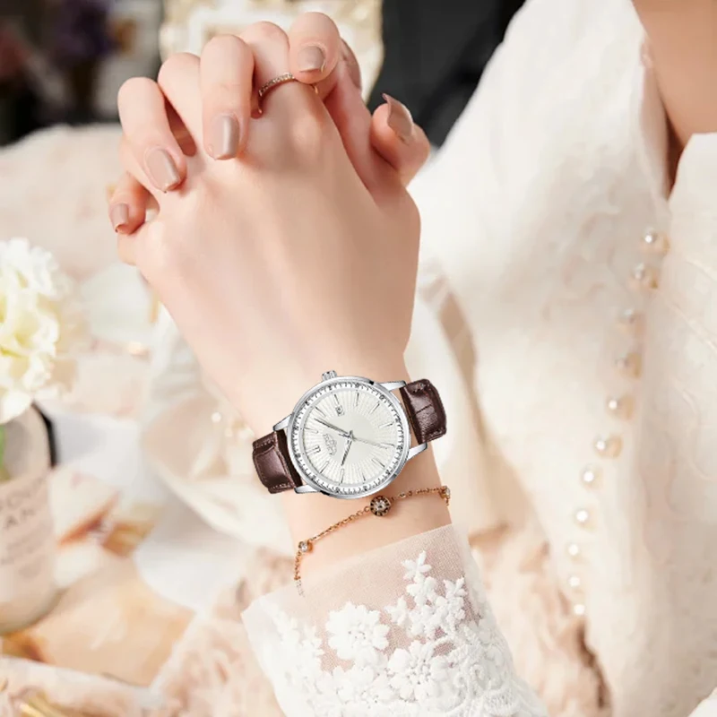 LIGE Elegant Quartz Women's Wristwatch Classic Outdoor Retro Calendar Casual Sport Leather Strap Luminous Waterproof Woman Watch
LIGE Elegant Quartz Women's Wristwatch Classic Outdoor Retro Calendar Casual Sport Leather Strap Luminous Waterproof Woman Watch