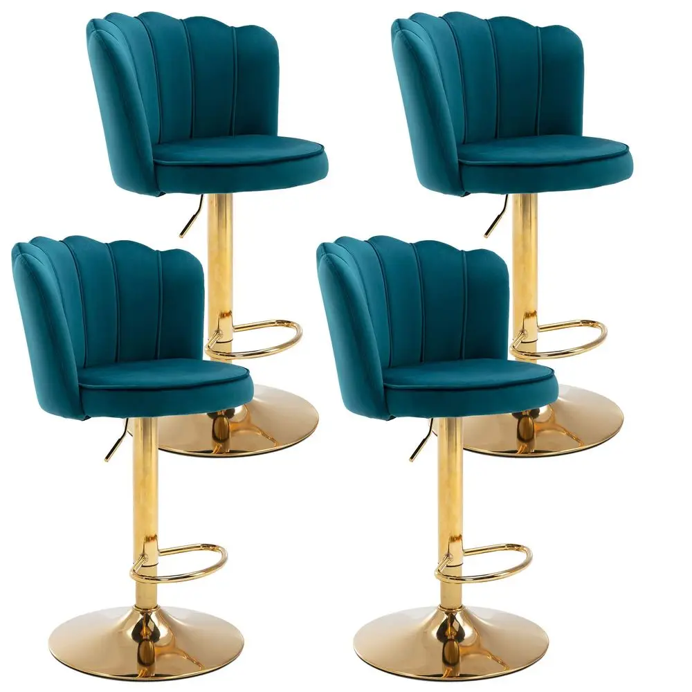 Barstools Bar Height Set of 4 Adjustable Upholstered Counter Stool Velvet Bar Chairs with Back Gold Base for Kitchen Island Bar
Barstools Bar Height Set of 4 Adjustable Upholstered Counter Stool Velvet Bar Chairs with Back Gold Base for Kitchen Island Bar
