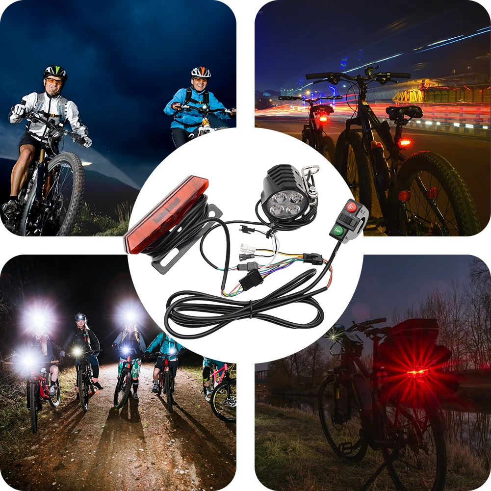 24V-48V Bike Rack Lamp Energy Saving Electric Bicycle Headlight and Tail Light Bicycle Turn Tail Light Ebike Parts Accessories
24V-48V Bike Rack Lamp Energy Saving Electric Bicycle Headlight and Tail Light Bicycle Turn Tail Light Ebike Parts Accessories