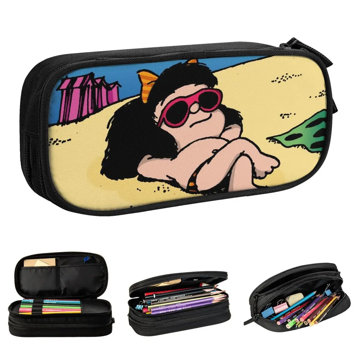 Mafalda Pencil Cases Cute Amine Cartoon Pen Bag for Student Large Storage Students School Gift Pencilcases
Mafalda Pencil Cases Cute Amine Cartoon Pen Bag for Student Large Storage Students School Gift Pencilcases