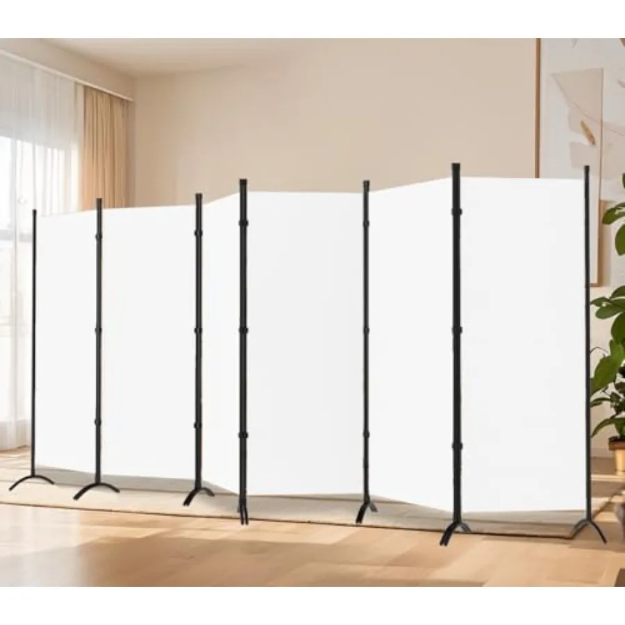 6 ft Folding Privacy Screen Room Divider for Home Office Classroom Studio White 6 Panel Partition Wall with Portable Space Sepa
6 ft Folding Privacy Screen Room Divider for Home Office Classroom Studio White 6 Panel Partition Wall with Portable Space Sepa