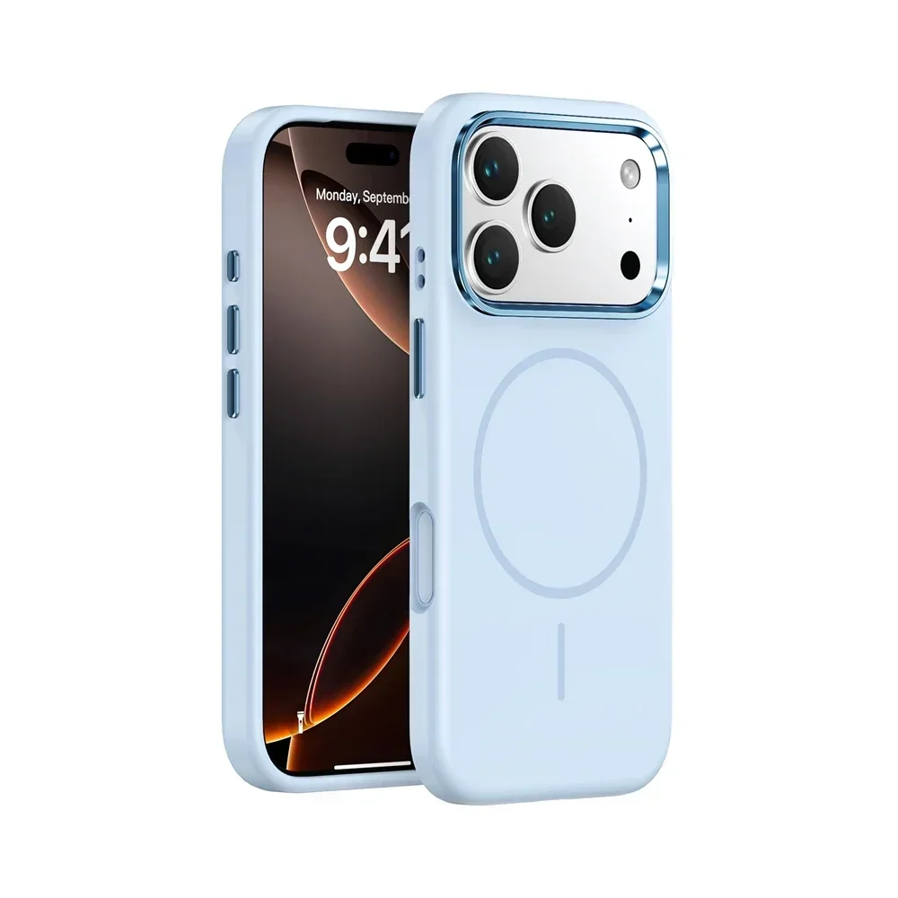 High Quality Silicone Wireless Charge Case For iPhone 17 Air 16 E 15 14 Plus 13 12 11 Pro Max Metal Camera Frame Anti-Drop Cover
High Quality Silicone Wireless Charge Case For iPhone 17 Air 16 E 15 14 Plus 13 12 11 Pro Max Metal Camera Frame Anti-Drop Cover