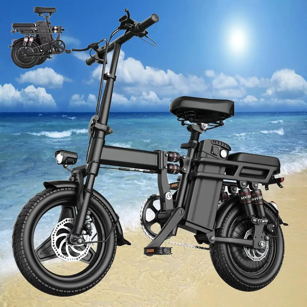 14'' Fat Tire Folding Electric Bike for Adults 500W Motor 48V 20AH/15AH/10Ah Battery 30Mile Ride Foldable Electric Bicycle EBike
14'' Fat Tire Folding Electric Bike for Adults 500W Motor 48V 20AH/15AH/10Ah Battery 30Mile Ride Foldable Electric Bicycle EBike