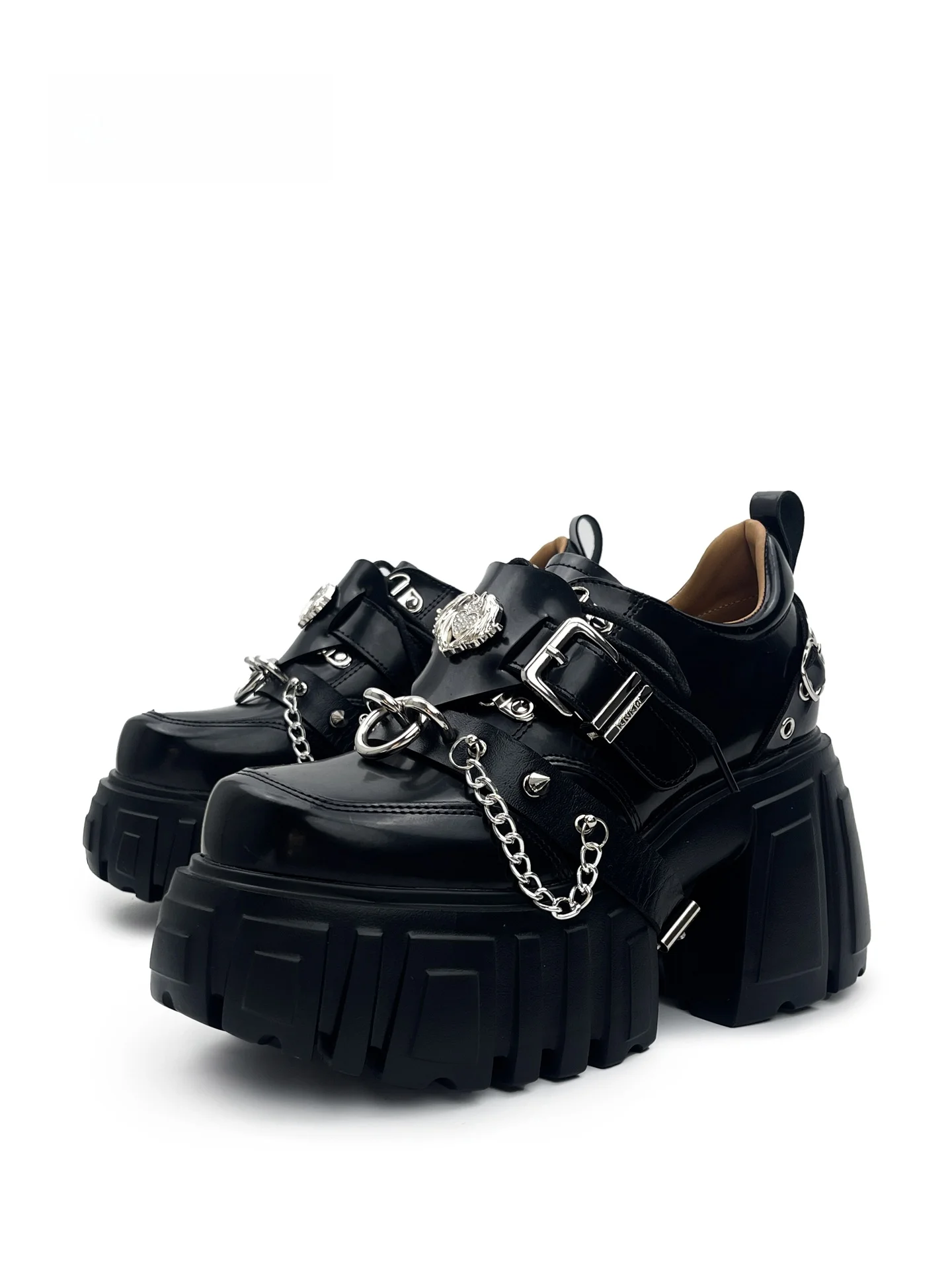 MibVias Original Punk Style Rivet Chain Thick Heel Women's Gothic Sexy Y2K Ultra High Heel Single Shoes Fashionable Platform
MibVias Original Punk Style Rivet Chain Thick Heel Women's Gothic Sexy Y2K Ultra High Heel Single Shoes Fashionable Platform