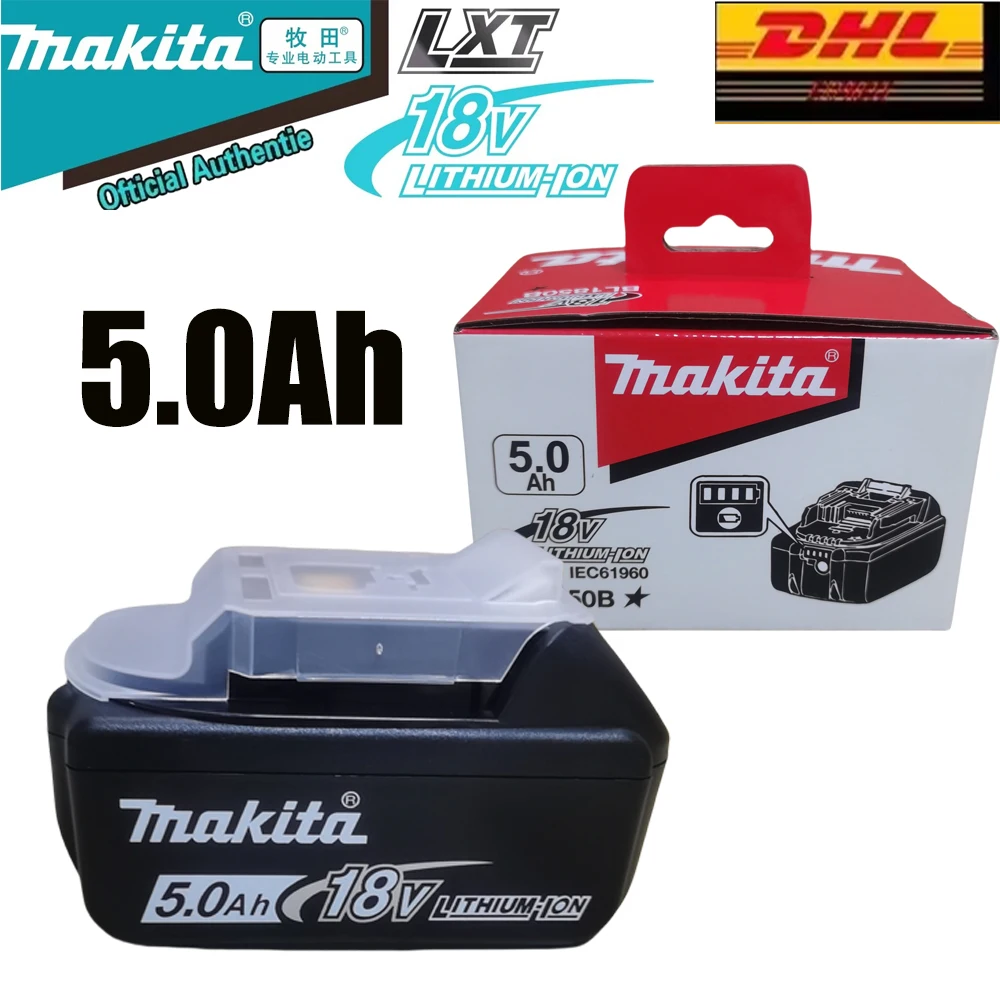 Original Makita 18V 5.0Ah rechargeable battery, fast charging,Makita BL1830 BL1840 electric tool battery,ultra long battery life
Original Makita 18V 5.0Ah rechargeable battery, fast charging,Makita BL1830 BL1840 electric tool battery,ultra long battery life