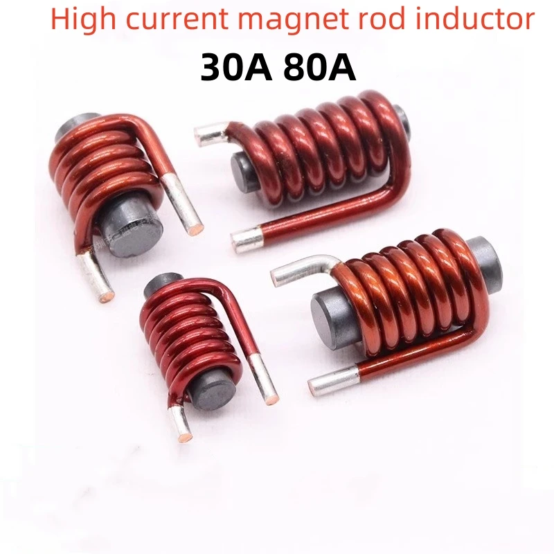 1/5PCS Flat copper wire high current magnetic rod inductor 30A 80A rod line plug PLC filter energy storage power coil
1/5PCS Flat copper wire high current magnetic rod inductor 30A 80A rod line plug PLC filter energy storage power coil