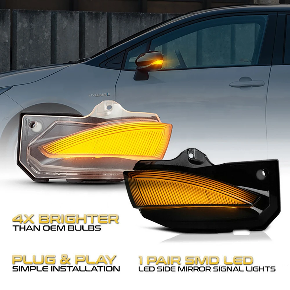 2Pcs For Toyota Corolla Sport 2019 2020 Sienta XP170 Yaris XP210 LED Dynamic Turn Signal Light Rear View Mirror Sequential Lamps 
2Pcs For Toyota Corolla Sport 2019 2020 Sienta XP170 Yaris XP210 LED Dynamic Turn Signal Light Rear View Mirror Sequential Lamps