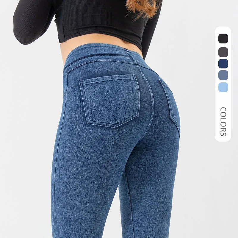 Push Up Leggings Women High Waist Stretch Denim Pants Sports Jeggings Tight Slim Jeans Fitness Workout Sportswear Seamless Legin
Push Up Leggings Women High Waist Stretch Denim Pants Sports Jeggings Tight Slim Jeans Fitness Workout Sportswear Seamless Legin