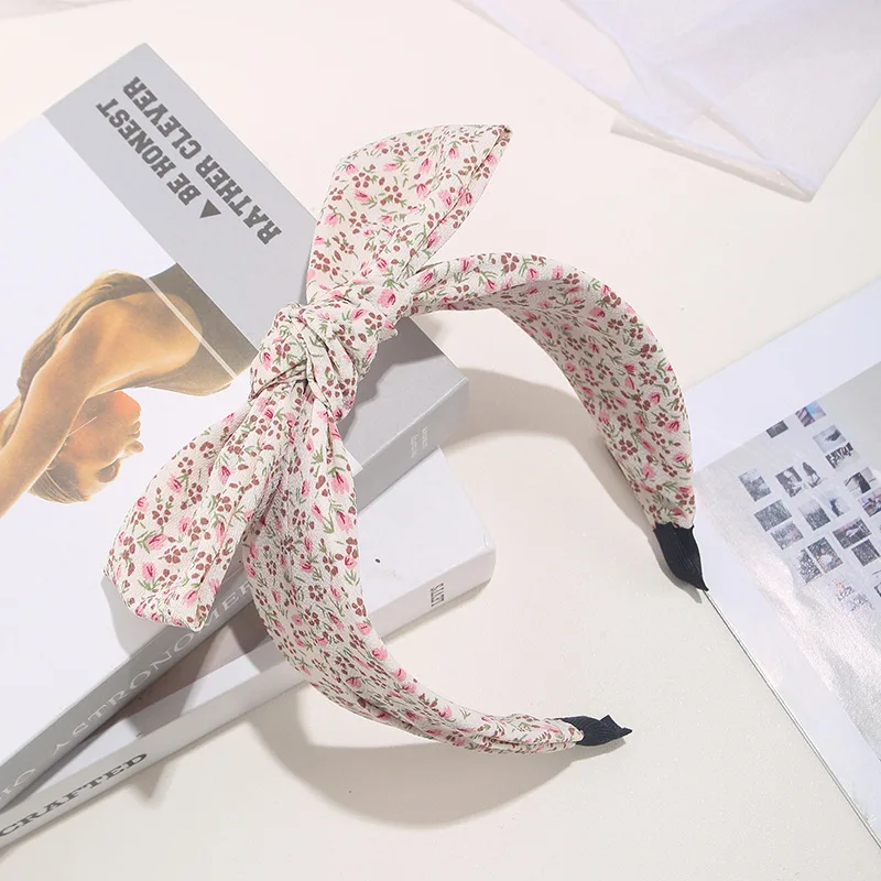 Breathable Rabbit Ear Turban for Girls Floral Print Bandana Headband Soft Stretch Knotted Bow Daily Hair Wrap 
Breathable Rabbit Ear Turban for Girls Floral Print Bandana Headband Soft Stretch Knotted Bow Daily Hair Wrap