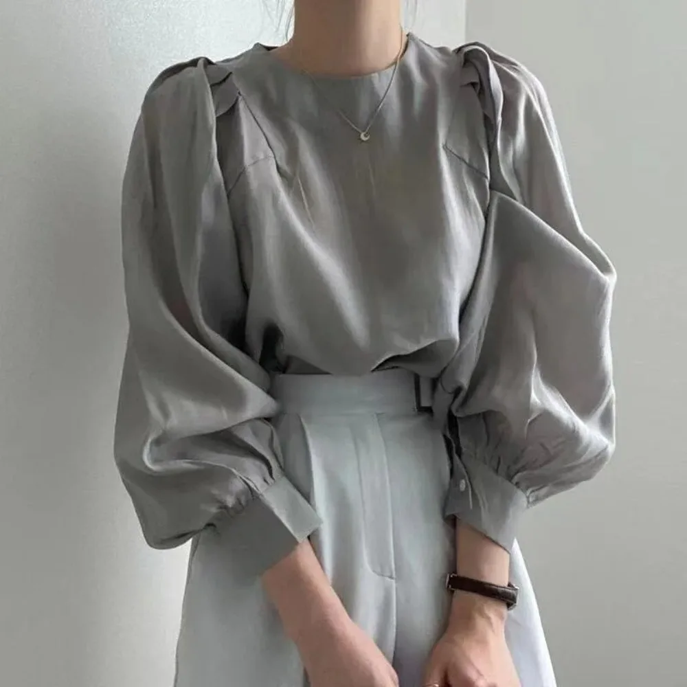 2025 Ele Vintage Women's Chiffon Irt Loose Fit Unique Design Spring Summer New Sle Color Round Ne Long Sve Top Women Blouse
2025 Ele Vintage Women's Chiffon Irt Loose Fit Unique Design Spring Summer New Sle Color Round Ne Long Sve Top Women Blouse