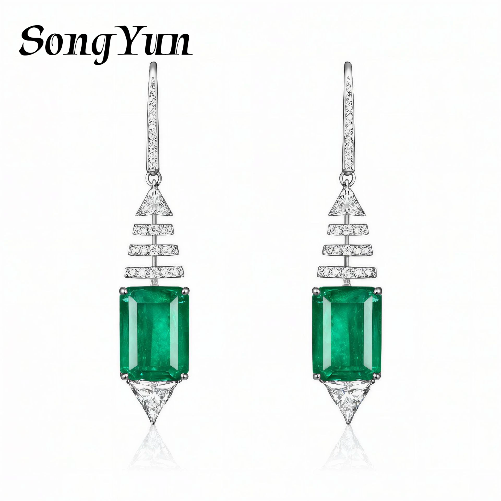 SongYun Jewelry 925 Sterling Silver Earring HCD Diamond Fine High Carbon Diamond 925 Sterling Silver Earrings Accessories
SongYun Jewelry 925 Sterling Silver Earring HCD Diamond Fine High Carbon Diamond 925 Sterling Silver Earrings Accessories
