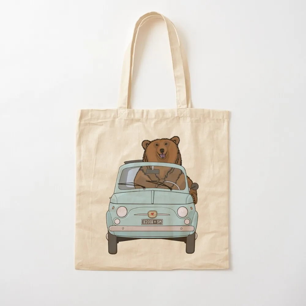 Bear in a pale blue vintage Fiat 500 Tote Bag Large bags for women women bag tote bag women Canvas Tote
Bear in a pale blue vintage Fiat 500 Tote Bag Large bags for women women bag tote bag women Canvas Tote