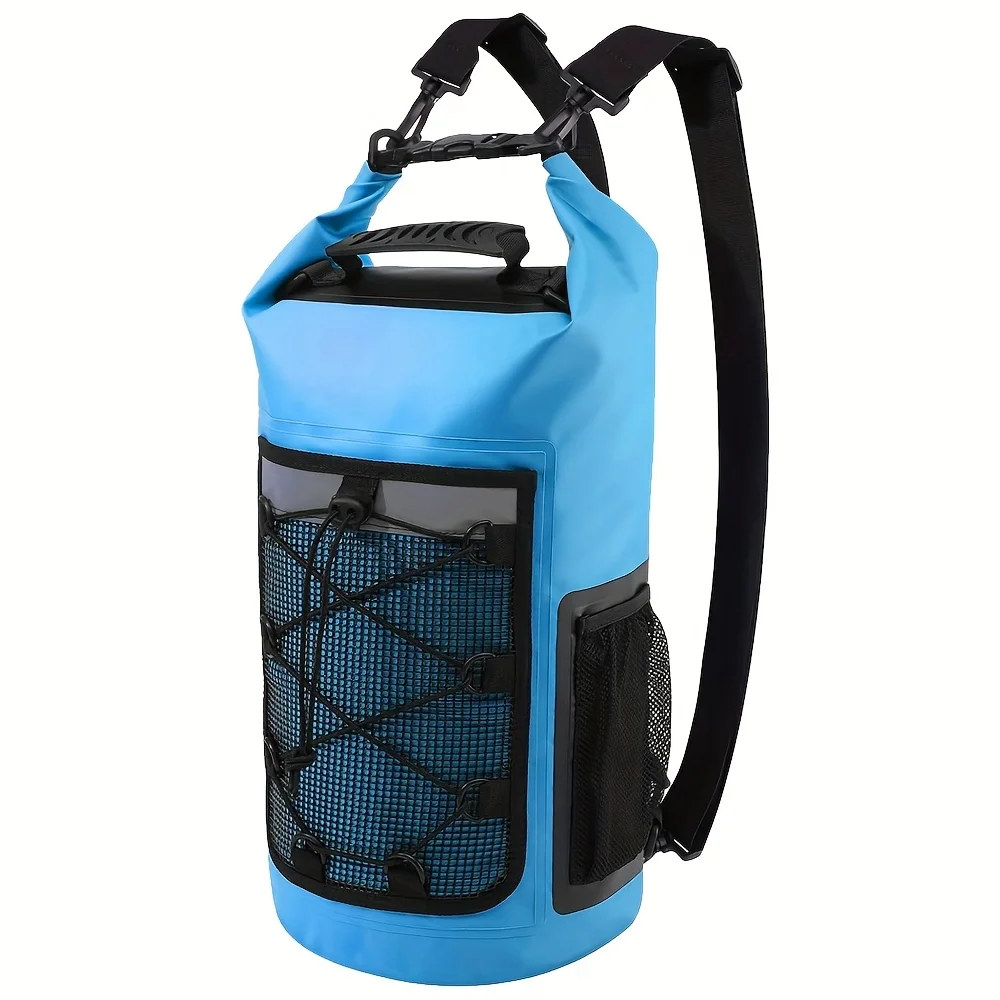 25l Multifunctional 500d Pvc Front Mesh Pocket Reflective Strips Water Bottle Holder Kayaking Surfing Swimming Outdoor Sports
25l Multifunctional 500d Pvc Front Mesh Pocket Reflective Strips Water Bottle Holder Kayaking Surfing Swimming Outdoor Sports