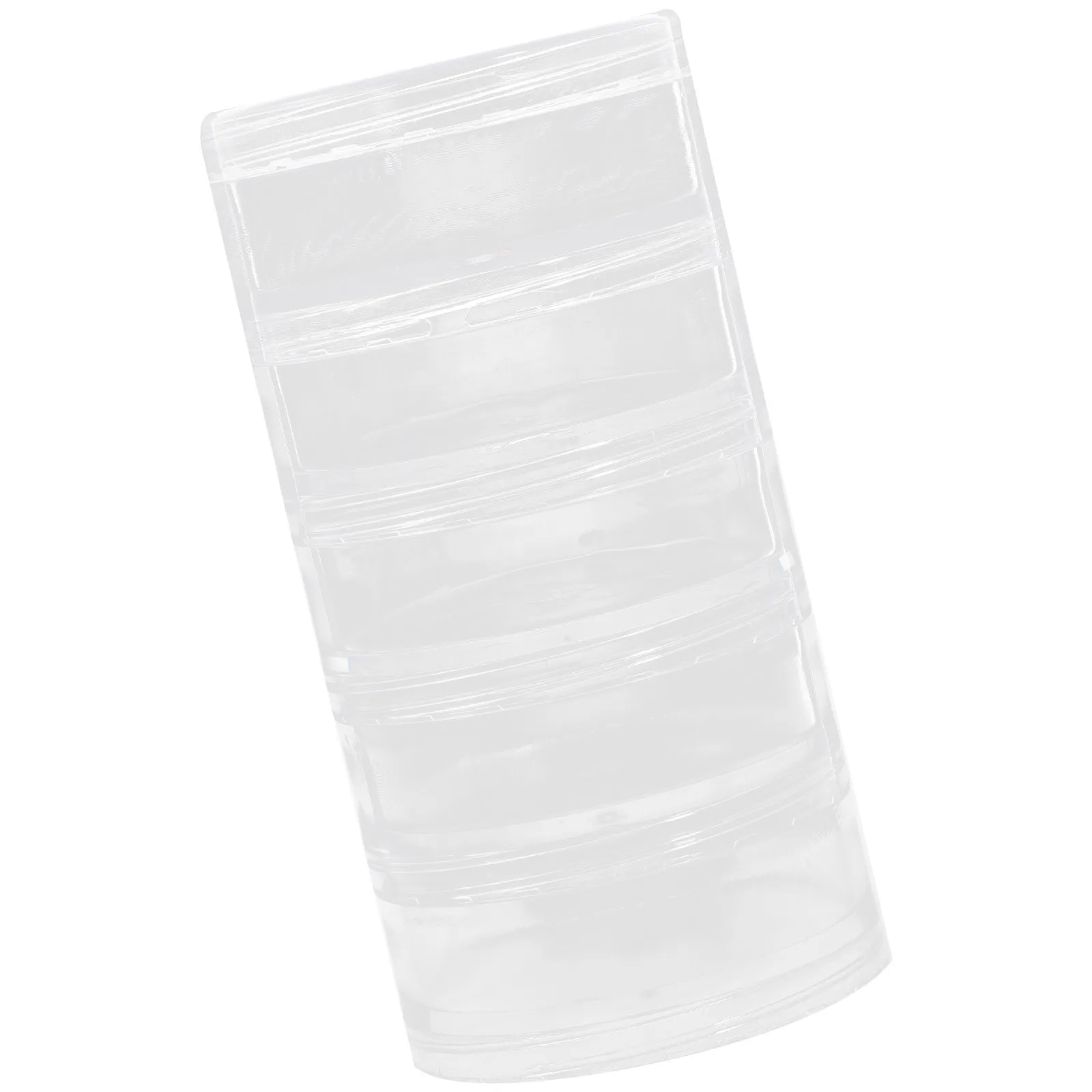 Clear 5 Layer Stackable Cylinder Plastic Container Box for Jewelry Beads Storage Organizer Cosmetics Round Case
Clear 5 Layer Stackable Cylinder Plastic Container Box for Jewelry Beads Storage Organizer Cosmetics Round Case