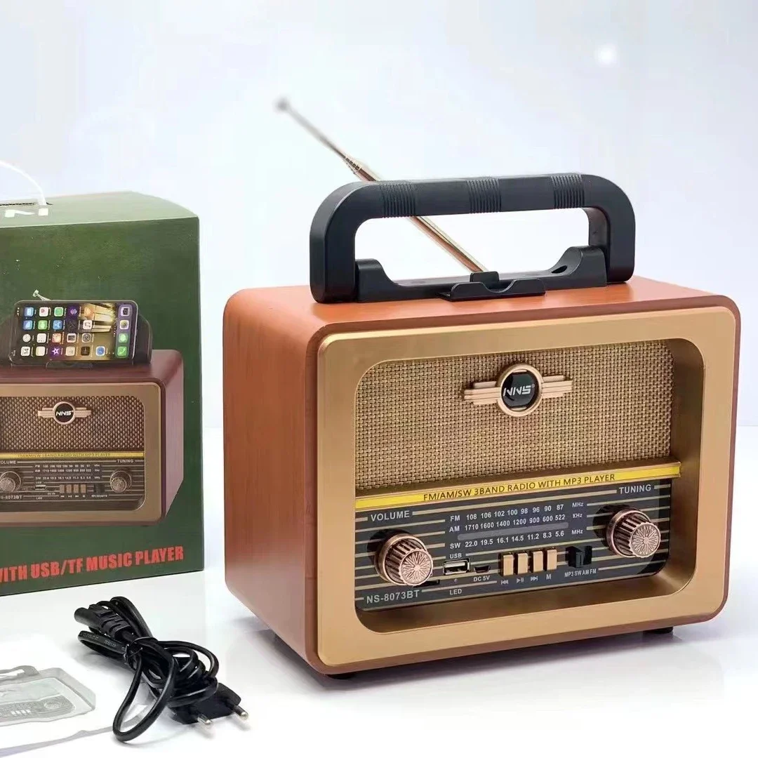 NNS NS-8073BT New Design Battery Vintage Solar Band Radio Fm Am Portable Mini Home Radio With Bt Usb Tf Line Audio Led
NNS NS-8073BT New Design Battery Vintage Solar Band Radio Fm Am Portable Mini Home Radio With Bt Usb Tf Line Audio Led