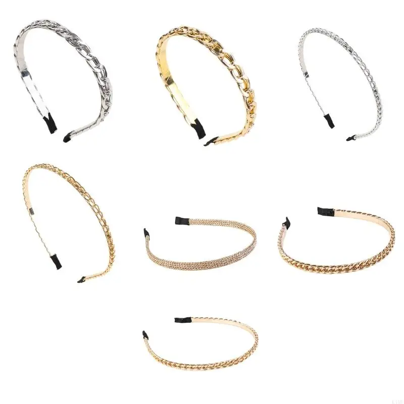 K1ME Gold Headbands Thin Headband For Women Metal Headband Metal Chain Headband
K1ME Gold Headbands Thin Headband For Women Metal Headband Metal Chain Headband