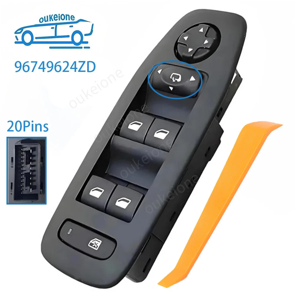 For Peugeot 208 2013 2014 2015 2016 2017 2018 Front Left Side Electric Power Window Switch Glass Control Button 96749624ZD
For Peugeot 208 2013 2014 2015 2016 2017 2018 Front Left Side Electric Power Window Switch Glass Control Button 96749624ZD