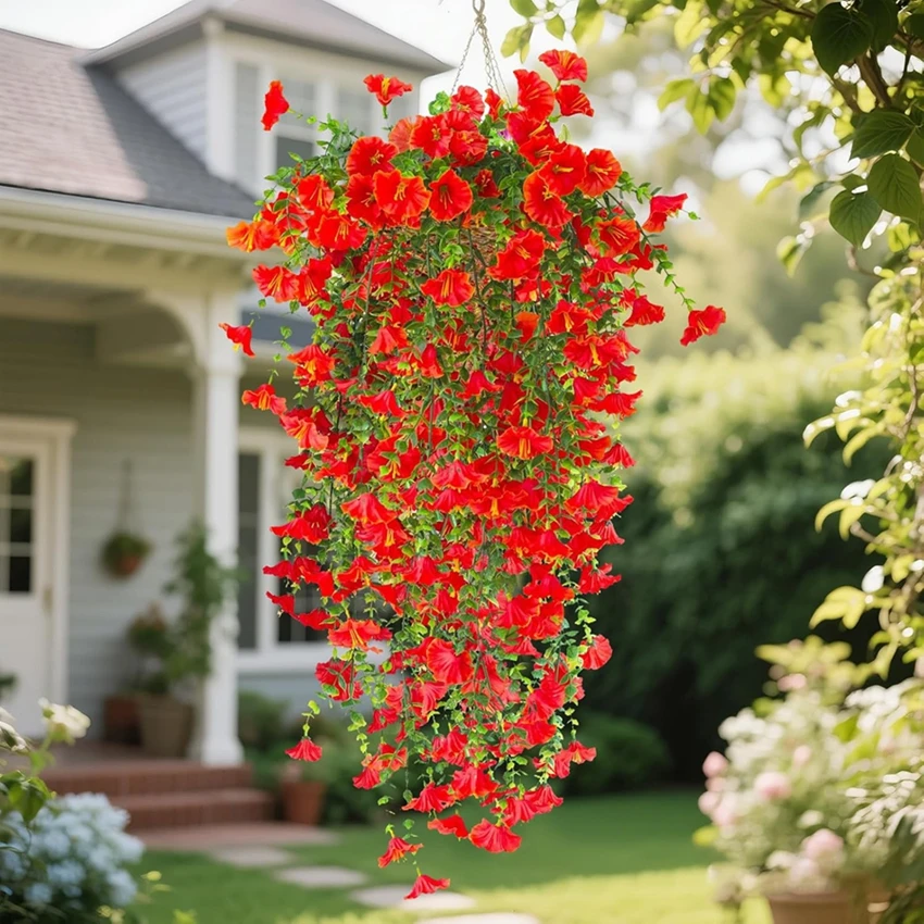 1pc Artificial Flowers Vine Morning Glory Wedding Home Bedroom Festival Decor Halloween Outdoor Courtyard Garden Arch DIY Gift
1pc Artificial Flowers Vine Morning Glory Wedding Home Bedroom Festival Decor Halloween Outdoor Courtyard Garden Arch DIY Gift