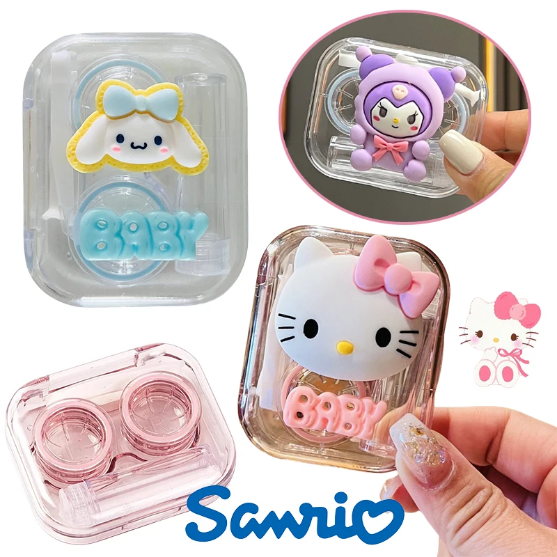 Sanrio Hello Kitty Contact Lens Case Transparent Beauty Eye Box Cartoon Eye Lens Box with Tweezers Pupil Box Storage Container
Sanrio Hello Kitty Contact Lens Case Transparent Beauty Eye Box Cartoon Eye Lens Box with Tweezers Pupil Box Storage Container