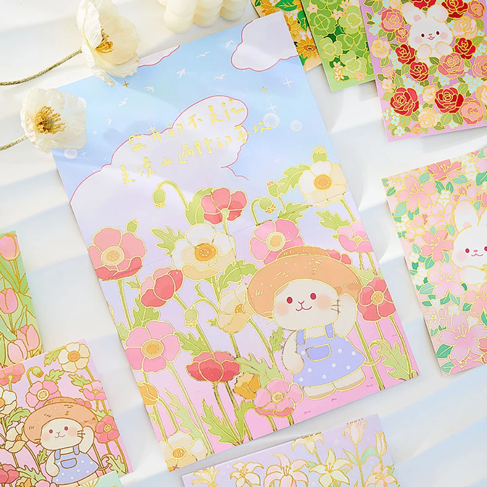 Flower Sea Melody Series Hot Gold Letter Signature Collection, Envelope Letter, Hand Account, Student Love Letter, Envelope Set
Flower Sea Melody Series Hot Gold Letter Signature Collection, Envelope Letter, Hand Account, Student Love Letter, Envelope Set