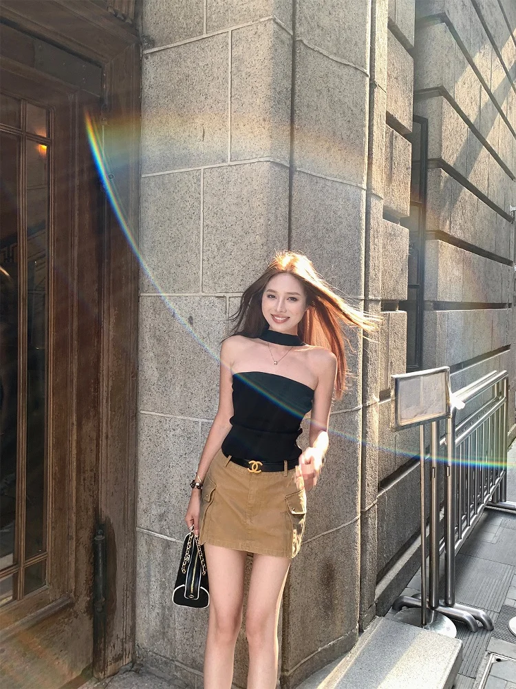 NanaByNana Knitted Summer Slim Fit Top Women's Svel Ne Hanging irt Faionable Commute Sle V-Ne Gown
NanaByNana Knitted Summer Slim Fit Top Women's Svel Ne Hanging irt Faionable Commute Sle V-Ne Gown