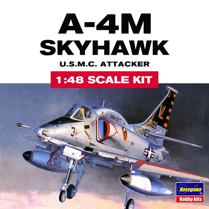 Hasegawa assembled aircraft model kit 07233 A-4M Skyhawk, carrier-based attack aircraft 1/48
Hasegawa assembled aircraft model kit 07233 A-4M Skyhawk, carrier-based attack aircraft 1/48
