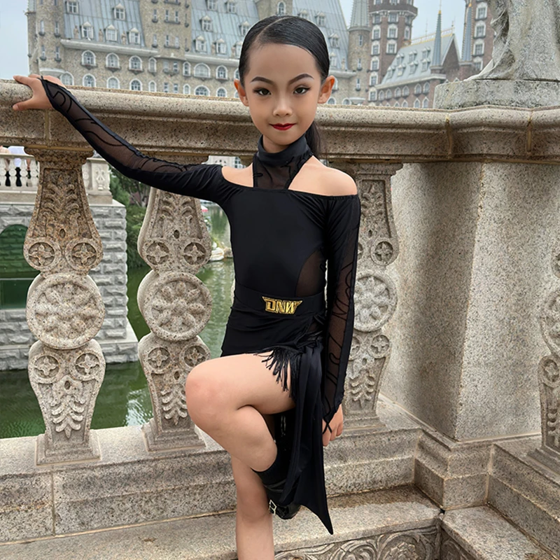 Off-Shoulder Latin Dance Dress For Girls ChaCha Dance Competition Costume Bodysuit Skirt Rumba Samba Practice Clothes DL11444
Off-Shoulder Latin Dance Dress For Girls ChaCha Dance Competition Costume Bodysuit Skirt Rumba Samba Practice Clothes DL11444