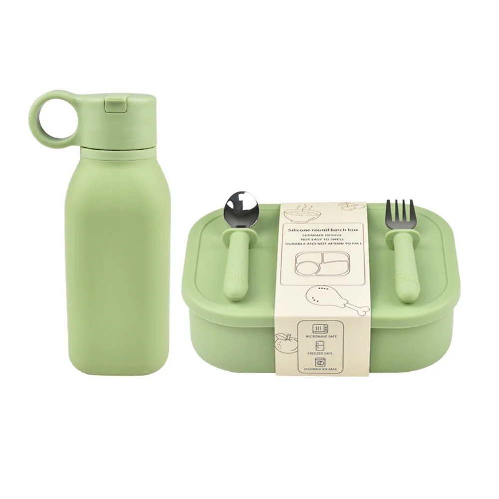 4PC/Set Silicone Bento Box Straw Water Bottle Leak-Proof Lunch Container Fork Spoon With Packaging Card BPA-Free Dishwasher Safe
4PC/Set Silicone Bento Box Straw Water Bottle Leak-Proof Lunch Container Fork Spoon With Packaging Card BPA-Free Dishwasher Safe