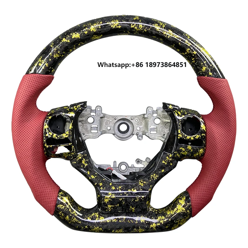 Customized Car Interior Accessories Red Perforated Leather Carbon Fiber Steering Wheel for Lexus GS IS ES300 IS250 GS350
Customized Car Interior Accessories Red Perforated Leather Carbon Fiber Steering Wheel for Lexus GS IS ES300 IS250 GS350