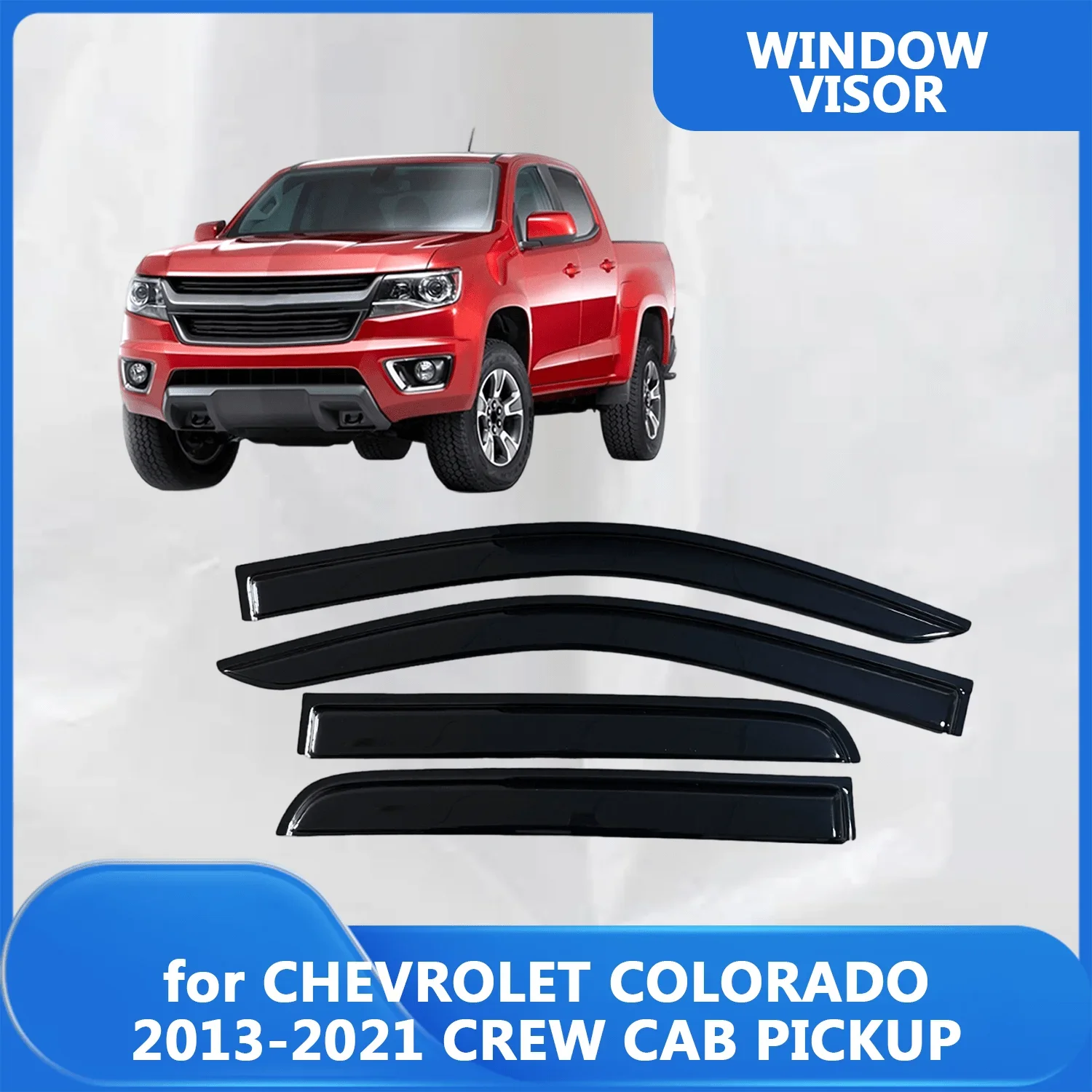 Оконный козырек для CHEVROLET COLORADO 2013 2014 2015 2016 2017 2018 2019 2020 2021 CREW CAB PICKUP, ветрозащитные дефлекторы, защита от дождя
Оконный козырек для CHEVROLET COLORADO 2013 2014 2015 2016 2017 2018 2019 2020 2021 CREW CAB PICKUP, ветрозащитные дефлекторы, защита от дождя
